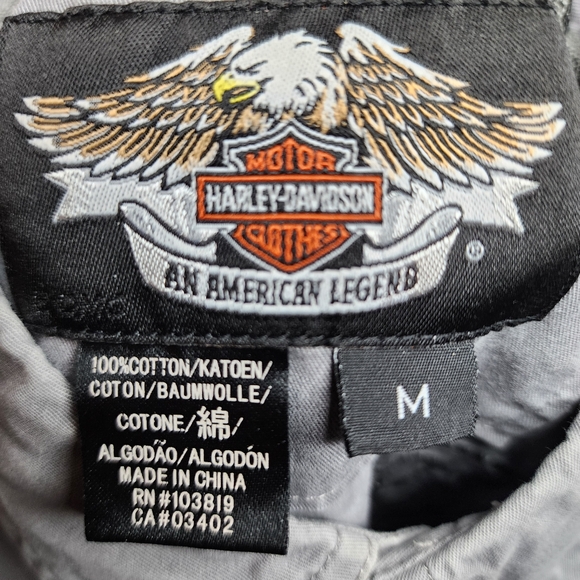 Harley Davidson Button Down Garage Shirt - Men's Medium - Picture 6 of 6